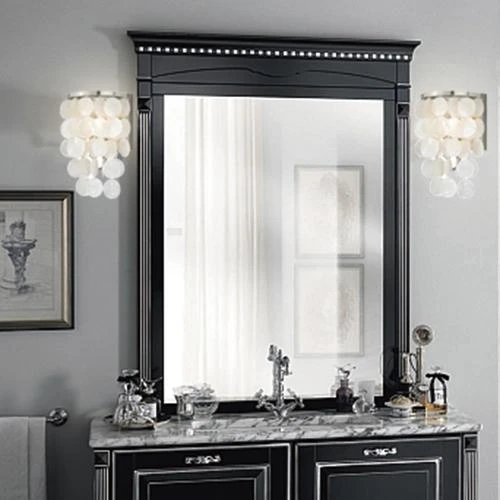 Top 10 😉 Patriot Lighting® Shells Satin Nickel 1-Light Vanity Light 😀 5 Top 10 😉 Patriot Lighting® Shells Satin Nickel 1-Light Vanity Light 😀 - Image 3