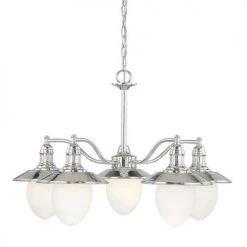 Deals 🎉 Patriot Lighting® Marina Bay 5-Light Polished Nickel Chandelier 🌟