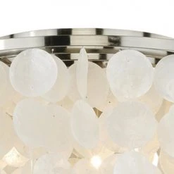 New 🎁 Patriot Lighting® Elsa Satin Nickel 3-Light Flush Mount Ceiling Light ✔️ -Patriot Light Store 351 8002 FG