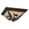Outlet ✨ Patriot Lighting® Bryce Burnished Bronze 3-Light Flush Mount Ceiling Light ⌛