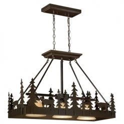Brand new 🥰 Patriot Lighting® Bryce Burnished Bronze 3 Light Island Light ❤️