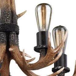 Best Pirce ✨ Patriot Lighting® Norwood 5-Light Black Walnut Chandelier 🌟 -Patriot Light Store 351 8015 FG