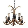 Best Pirce ✨ Patriot Lighting® Norwood 5-Light Black Walnut Chandelier 🌟 -Patriot Light Store 351 8015 P
