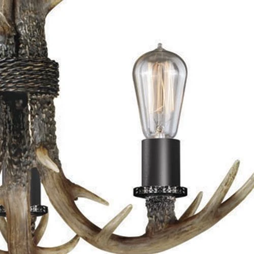 Best Sale ✔️ Patriot Lighting® Norwood 3-Light Black Walnut Chandelier ✨ 4 Best Sale ✔️ Patriot Lighting® Norwood 3-Light Black Walnut Chandelier ✨ - Image 2