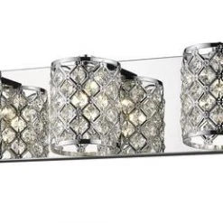 Coupon ⌛ Patriot Lighting® Azaria Chrome & Crystal 3-Light Vanity Light 🧨