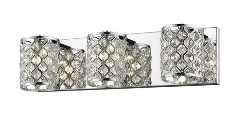 Coupon ⌛ Patriot Lighting® Azaria Chrome & Crystal 3-Light Vanity Light 🧨 3 Coupon ⌛ Patriot Lighting® Azaria Chrome & Crystal 3-Light Vanity Light 🧨