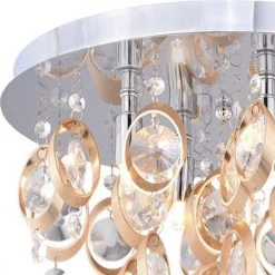Best Sale 💯 Patriot Lighting® Elegant Home Raina Chrome & Copper 4-Light Flush Mount Ceiling Light 💯 6 Best Sale 💯 Patriot Lighting® Elegant Home Raina Chrome & Copper 4-Light Flush Mount Ceiling Light 💯 -Patriot Light Store 351 9133 FG