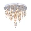 Best Sale 💯 Patriot Lighting® Elegant Home Raina Chrome & Copper 4-Light Flush Mount Ceiling Light 💯 -Patriot Light Store 351 9133 P