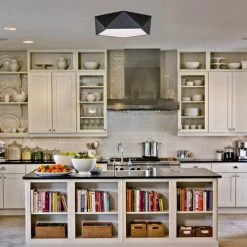 Hot Sale ⭐ Patriot Lighting® Pascal Black Integrated LED Flush Mount Ceiling Light ✨ 9 Hot Sale ⭐ Patriot Lighting® Pascal Black Integrated LED Flush Mount Ceiling Light ✨ -Patriot Light Store 351 9138 IU