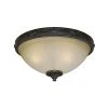 Budget 👏 Patriot Lighting® Lancaster Black Walnut 2-Light Flush Mount Ceiling Light ❤️ -Patriot Light Store 351 9572 P