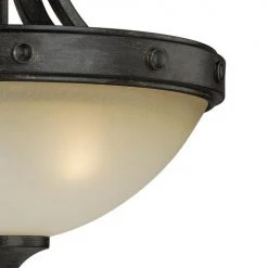 Best reviews of 👏 Patriot Lighting® Lancaster Black Walnut 2-Light Semi-Flush Mount Ceiling Light 😀 -Patriot Light Store 351 9573 FG