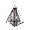 Best Pirce 🎁 Patriot Lighting® Rochester 6-Light Black Iron & Brunished Oak Chandelier 🧨 -Patriot Light Store 351 9587 P