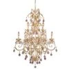 Best Sale 💯 Patriot Lighting® Newcastle 9-Light Gilded White Gold Chandelier ⭐ -Patriot Light Store 3510162