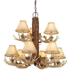 Buy ✨ Patriot Lighting® Lodge 9-Light Noachian Stone Chandelier 🌟