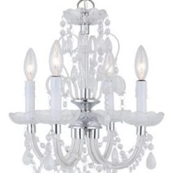 Hot Sale 😍 Patriot Lighting® Marlene 4-Light Chrome Chandelier 🛒