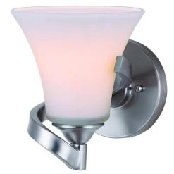 Brand new ⌛ Patriot Lighting® Dee Brushed Nickel 1-Light Vanity Light 👍