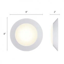 Discount ⭐ Patriot Lighting® Gabbie White Integrated LED Flush Mount Ceiling Light - 6 Pack 🎉 14 Discount ⭐ Patriot Lighting® Gabbie White Integrated LED Flush Mount Ceiling Light - 6 Pack 🎉 -Patriot Light Store 3514739 Alt4