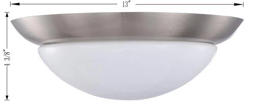 Best Pirce ⌛ Patriot Lighting® Glen Brushed Nickel LED Flush Mount Ceiling Light 2-Pack ⭐ 8 Best Pirce ⌛ Patriot Lighting® Glen Brushed Nickel LED Flush Mount Ceiling Light 2-Pack ⭐ - Image 6