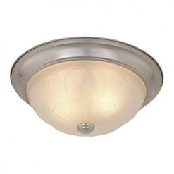 Flash Sale 🧨 Patriot Lighting® Paula Satin Nickel 2-Light Flush Mount Ceiling Light - 2 Pack 🎁 -Patriot Light Store 3514758 Alt1