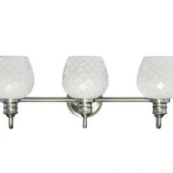 Wholesale ✔️ Patriot Lighting® Mannix Brushed Nickel 3-Light Vanity Light 😍