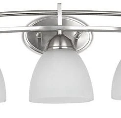 Brand new 🔥 Patriot Lighting® Meila 3-Light Brushed Nickel LED Vanity Light ✔️