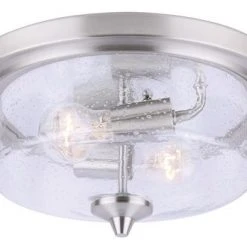 Top 10 🥰 Patriot Lighting® Caylon Brushed Nickel 2-Light Flush Mount Ceiling Light 👏