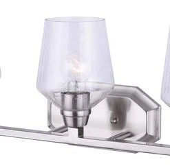 New 👏 Patriot Lighting® Caylon Brushed Nickel 3-Light Vanity Light 🔥