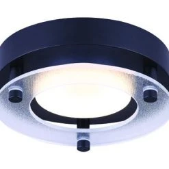 Best Sale ❤️ Patriot Lighting® Raiden Black Integrated LED Flush Mount Ceiling Light 😉