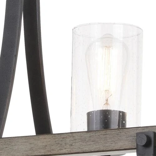 Flash Sale 👍 Patriot Lighting® Elegant Home Brooklyn Natural Iron & Distressed Faux Wood 3 Light Island Light 💯 6 Flash Sale 👍 Patriot Lighting® Elegant Home Brooklyn Natural Iron & Distressed Faux Wood 3 Light Island Light 💯 - Image 4