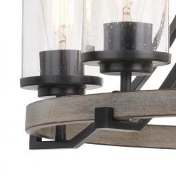 Wholesale 🧨 Patriot Lighting® Elegant Home Brooklyn 5-Light Natural Iron & Distressed Faux Wood Chandelier 🔔 8 Wholesale 🧨 Patriot Lighting® Elegant Home Brooklyn 5-Light Natural Iron & Distressed Faux Wood Chandelier 🔔 -Patriot Light Store 3518371 Alt2