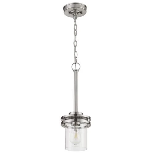 Outlet 🧨 Patriot Lighting® Joska Brushed Nickel 1-Light Mini Pendant 🎉 3 Outlet 🧨 Patriot Lighting® Joska Brushed Nickel 1-Light Mini Pendant 🎉