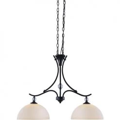 Brand new ✔️ Patriot Lighting® Chantelle Matte Black 2-Light Island Light 🔥