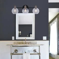 Best deal ✔️ Patriot Lighting® Karris Matte Black & Gold 3-Light Vanity Light ⌛ -Patriot Light Store 3518444 LIFE