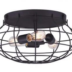Best reviews of 🧨 Patriot Lighting® Clairine Bronze 3-Light Flush Mount Ceiling Light 🧨
