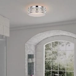 Hot Sale 🤩 Patriot Lighting® Elegant Home Weaver Integrated LED Flush Mount Ceiling Light ❤️ -Patriot Light Store 3518471 Alt3