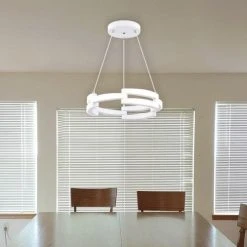 Best deal ⌛ Patriot Lighting® Zane White Integrated LED Pendant ⌛ 9 Best deal ⌛ Patriot Lighting® Zane White Integrated LED Pendant ⌛ -Patriot Light Store 3518472 Alt2