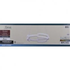 Best deal ⌛ Patriot Lighting® Zane White Integrated LED Pendant ⌛ 10 Best deal ⌛ Patriot Lighting® Zane White Integrated LED Pendant ⌛ -Patriot Light Store 3518472 Alt3