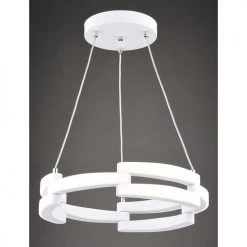 Best deal ⌛ Patriot Lighting® Zane White Integrated LED Pendant ⌛