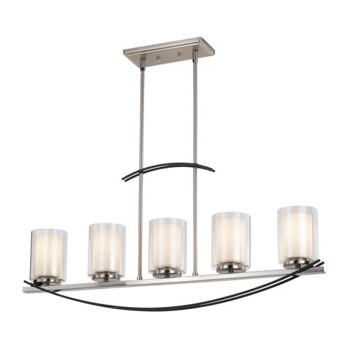 Wholesale ⭐ Patriot Lighting® Lief Satin Nickel And Graphite 5 Light Island Light 🌟 3 Wholesale ⭐ Patriot Lighting® Lief Satin Nickel And Graphite 5 Light Island Light 🌟