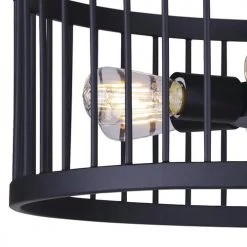 Budget ❤️ Patriot Lighting® Tim Matte Black 6-Light Semi-Flush Mount Ceiling Light 😉 6 Budget ❤️ Patriot Lighting® Tim Matte Black 6-Light Semi-Flush Mount Ceiling Light 😉 -Patriot Light Store 3518479 DETAIL