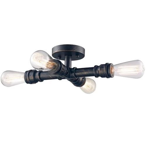Coupon 👏 Patriot Lighting® Pipe II Washed Copper 4-Light Semi-Flush Mount Ceiling Light 🔔 3 Coupon 👏 Patriot Lighting® Pipe II Washed Copper 4-Light Semi-Flush Mount Ceiling Light 🔔