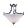 New 🔔 Patriot Lighting® Dee Brushed Nickel 2-Light Semi-Flush Mount Ceiling Light ✔️ 1 New 🔔 Patriot Lighting® Dee Brushed Nickel 2-Light Semi-Flush Mount Ceiling Light ✔️ -Patriot Light Store 3518505