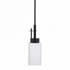 Cheap 😉 Patriot Lighting® Michael Matte Black 1-Light Mini Pendant 👏 -Patriot Light Store 3518611 Alt1