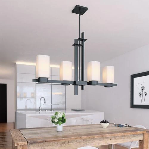 Flash Sale ✔️ Patriot Lighting® Michael Matte Black 4-Light Island Light ✨ 4 Flash Sale ✔️ Patriot Lighting® Michael Matte Black 4-Light Island Light ✨ - Image 2
