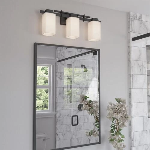 Cheapest ⭐ Patriot Lighting® Michael Matte Black 3-Light Vanity Light 🔥 4 Cheapest ⭐ Patriot Lighting® Michael Matte Black 3-Light Vanity Light 🔥 - Image 2