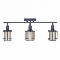 Flash Sale 🎁 Patriot Lighting® Dorian Matte Gray 3-Light Track Light 🔥 -Patriot Light Store 3518627 Alt1