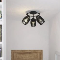 Wholesale 🥰 Patriot Lighting® Bernard Matte Black 3-Light Track Light 🥰 -Patriot Light Store 3518629 Alt3