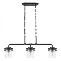 Buy 😀 Patriot Lighting® Joska Matte Black 3-Light Island Light 👏 -Patriot Light Store 3518633 20734 lowoff