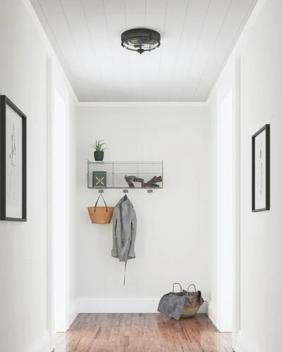 Wholesale 🛒 Patriot Lighting® Joska Matte Black 2-Light Flush Mount Ceiling Light 👍 4 Wholesale 🛒 Patriot Lighting® Joska Matte Black 2-Light Flush Mount Ceiling Light 👍 - Image 2