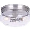 Deals 🧨 Patriot Lighting® Talan Brushed Nickel 3-Light Flush Mount Ceiling Light ✔️ -Patriot Light Store 3518691 P